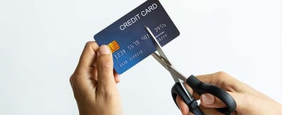 cutting up credit card